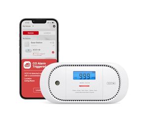 X-Sense Carbon Monoxide Alarm Requires Base Station SBS50, Compatible with the X-Sense Home Security App, Replaceable Battery, with CO Peak Value Memory, XC01-M