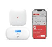 X-Sense Carbon Monoxide Detector (Combo 1 XC0C-MR with 1 SBS50 Base Station), Replaceable Battery Powered CO Alarm with Digital Display, Compatible with X-Sense Home Security App, XC0C-MR11, 1-Pack