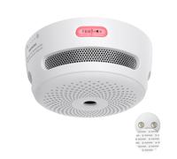 Standalone Mini Smoke Alarm for Home, 10-Year Battery Fire Alarm with Magnetic Mount, LED Indicator & Silence Button, Conforms to EN 14604 Standard,