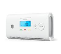 X-Sense Portable Carbon Monoxide Detector for Travel & Home, Replaceable-Battery-Powered CO Alarm with LCD Display and Peak Level Memory, XC0N-SR, 1-Pack