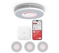 X-Sense Smart Smoke Alarm for Home with English Voice Alerts and 17 Locations, Wi-Fi Smoke Alarm with SBS50 Base Station, Wireless Interlinked Fire Alarm, XS0B-MR31