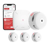 X-Sense Smart Smoke Detector, Home Security Kit with SBS50 Base Station, Conforms to EN14604, Compatible with X-Sense Home Security App, FS31