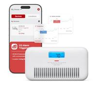 X-Sense Smart Wi-Fi Carbon Monoxide Detector, with Temperature & Humidity Monitor, Voice Alert, Replaceable Battery, Digital Display and Historic CO Peak Level, XC0M-iR 1-Pack
