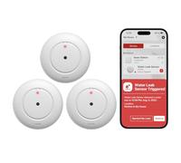 X-Sense Smart Wi-Fi Water Leak Detector, Water Sensor Requires Base Station SBS50, Accessory for SWS54 Water Sensor Kit, SWS51, 3 Pack