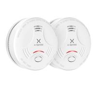X-Sense Smoke Alarm for Home, 10-Year Battery Fire Alarm, LED Indicator & Silence Button, Smoke Detector Battery Operated, Conforms to EN 14604 Standard, SD11, 2-Pack