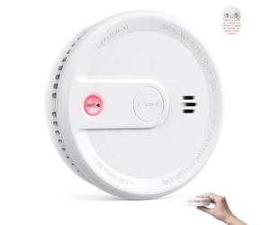 X-Sense Smoke Alarm for Home with Magnetic Mount, Standby Without Flashing Light, 10-Year Irreplaceable Battery Fire Alarm, Test/Silence Button, Ultra-Thin Smoke Detector, XS0G-SN, 1-Pack