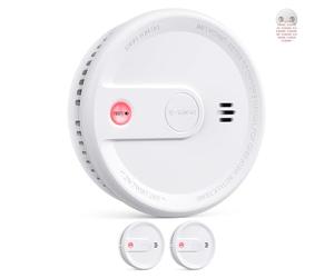 X-Sense Smoke Alarm for Home with Magnetic Mount, Standby Without Flashing Light, 10-Year Irreplaceable Battery Fire Alarm, Test/Silence Button, Ultra-Thin Smoke Detector, XS0G-SN, 2-Pack