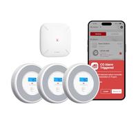 X-Sense - Smoke and carbon monoxide alarm with voice command, connected smoke detector, carbon monoxide alarm combined with base station (included), model XP0A-MR31
