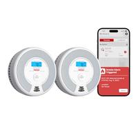 X-Sense Wi-Fi Combination Smoke Alarm and Carbon Monoxide Alarm with Replaceable Battery, Smart Fire Alarm Compatible with X-Sense Home Security App, SC07-WX, 2-Pack