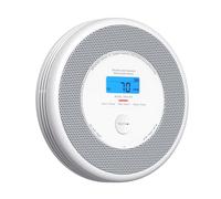 X-Sense Wi-Fi Combination Smoke and Carbon Monoxide Alarm for Home with English Voice Alerts, Wireless Interlinked Voice Alarm Requires SBS50 Base Station, XP0A-MR, 1-Pack