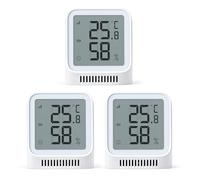 X-Sense Wi-Fi Indoor Hygrometer, Smart Hygrometer Thermometer with Remote Monitoring & App Control, SBS50 Base Station Required, Model STH0A, 3pcs