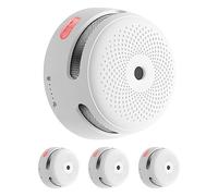 X-Sense Wi-Fi Smoke Alarm Detector Requires Base Station SBS50, Compatible with the X-Sense Home Security App, Compliant with EN 14604 Standard, XS01-M, 3-Pack