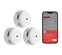 X-Sense Wi-Fi Smoke Alarm for Home with Replaceable Battery, Smart Smoke Alarm Compatible with X-Sense Home Security App, Compliant with EN 14604 Standard, XS01-WX, 3-Pack