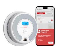 X-Sense Wi-Fi Smoke and Carbon Monoxide Alarm, App Control, SC07-WX, 1-Pack | with Replaceable Battery, Smart Fire Alarm Compatible with X-Sense Home Security App