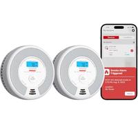 X-Sense Wi-Fi Smoke and Carbon Monoxide Alarm, App Control, SC07-WX, 2-Pack | with Replaceable Battery, Smart Fire Alarm Compatible with X-Sense Home Security App