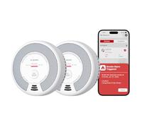 X-Sense Wi-Fi Smoke and Carbon Monoxide Alarm with Replaceable Battery, Smart Combination Detector Compatible with X-Sense Home Security App, SC06-WX, 2-Pack