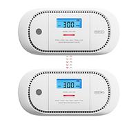 X-Sense Wireless Interconnected Carbon Monoxide Alarm, Replaceable Battery Powered CO Alarm with Digital Display and Peak Value Memory, Complies with EN 50291, XC01-WR (RF Interconnected), 2-Pack