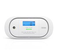 X-Sense Wireless Interconnected Carbon Monoxide Alarm, Replaceable Battery Powered CO Alarm with Digital Display and Peak Value Memory, Complies with EN 50291 Standard, XC01-WR