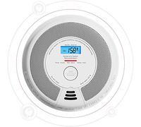 X-Sense Wireless Interlinked Combination Smoke and Carbon Monoxide Alarm, Smoke Alarm for Home with LCD Display & 10-Year Battery, Link+ Series, SC07-W, 1-Pack