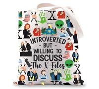X Series TV Show Tote Bag Scully And Mulder Gift The Truth Is Out There Gifts FBI Agent Fox Mulder Tote Bag (WILLING TO uk)