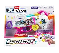 X-Shot Blastercorn - XSHOT Blastercorn Comes In A Unicorn-themed Skin Adding Enchantment And Whimsy To Your Blasting Adventures!, Dimensions: 30 X 5 X 24.5cm (Approx.)