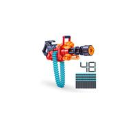 X-Shot Excel Crusher Foam Dart Blaster (35 Dart Belt, 48 Darts), Red Toy Blaster