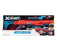 X Shot Excel Hawk Eye Dart Blaster With Detachable Scope Includes 16 Foam Darts
