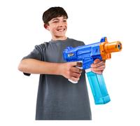 XSHOT Water Turbo Stream Motor Soaker by ZURU - Motorized Water Blaster with Fast-Fill Tech, LED Barrel & Rechargeable Battery, Shoots 30ft, Outdoor Summer Toy for Kids Ages 5+