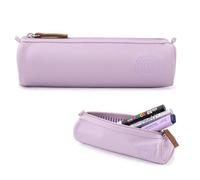 X SIM FITNESSX Oxford Fabric Pencil Case Round Design - Small Pencil Case Girls School Desk Organizer for School & Office (Purple)