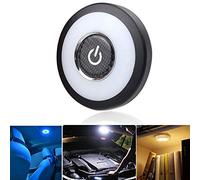 X SIM FITNESSX Universal USB Rechargeable LED Light Car Interior Led Trunk Cargo Area Light Wall Light Magnet for Vehicle RV Camping Bedroom Cabinet (WarmWhite/Blue/WarmLight)