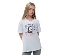 (X-Small (3/4 Yrs), White) Nightmare Before Christmas Kids The Scream Queen T Shirt
