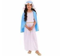 (X-Small (5-6Y), Blue) Mary Deluxe Christmas Bibilcal Religious Fancy Dress Girls Costume