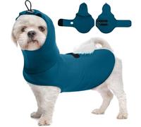 X-Small Anxiety Vest for Dogs,Adjustable with Chest & Hood | Sleeveless Lightweight Calming Shirt for Puppy,Anti-Anxiety Jacket for Chill,Fireworks,Sound,Blue