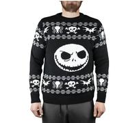 (X-Small) Disney The Nightmare Before Christmas Christmas Jumper (Unisex Black)