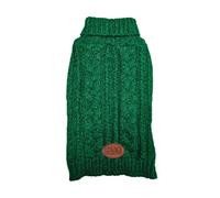 (X-Small, Khaki) HugglePets Legacy Cable Knit Dog Jumper