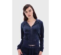(X-Small, Night Sky) Juicy Couture Robertson Velour Zip Front Hoodie