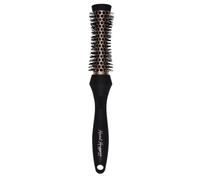 (X-Small) Thermo Ceramic Hourglass Hot Curl Brush - Hair Curling Brush for Blow-Drying, Straightening, Defined Curls, Volume & Root-Lift - Rose Gold &