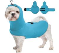 X-Small Vest for Dogs Anxiety,Sleeveless Lightweight Calming Shirt,Adjustable with Chest & Hood for Puppy,Anti-Anxiety Jacket for Chill,Fireworks,Sound,Blue