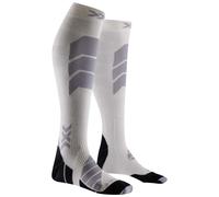 X-Socks - Cashmere ski socks - Ski Perform Cashmere White/Grey for Women - Size 35-38 White 35-38