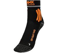 X-Socks Men Sky Run Two Socks - Opal Black/Arctic White, Size: 35-38