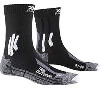 X-Socks Men Trek Outdoor Socks - Opal Black/Dolomite Grey Melange, Size: 42-44
