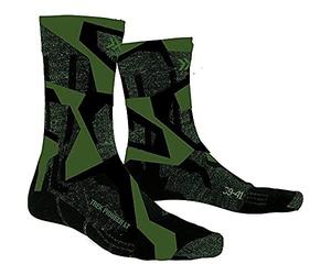 X-Socks Men Trek Pioneer Light Socks - Forest Green/Modern Camo, Size: 35-38