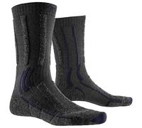 X-Socks Men Trek x Merino Light Socks - Anthracite/Melange, Size: 45-47