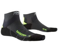 X-Socks Mens Run Discovery 4.0, Charcoal/phyton Yellow/black, 44 EU
