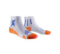 X-SOCKS RUN EXPERT ANKLE running socks (WHITE/ORANGE/TWYCE BLUE)