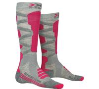 X-SOCKS SKI SILK MERINO 4.0 WMN (GREY MELANGE/PINK) Women's ski socks