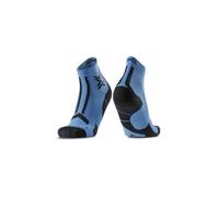 X-Socks Trailrun Discover Ankle Socks - Ultimate Comfort and Protection for Trail Running, with Breathable Mesh, Temperature Control for Outdoor Adventures, Blue/black, 42-44