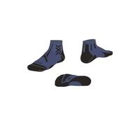 X-Socks Trailrun Discover Ankle Socks - Ultimate Comfort and Protection for Trail Running, with Breathable Mesh, Temperature Control for Outdoor Adventures, Blue/black, 42-44