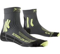 X-Socks Trek Outdoor Low Cut Men Socks Outdoor Trekking Hiking Walking Men Women Socks - Anthracite/Lime, 42/44