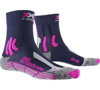 X-Socks TREK OUTDOOR WOMEN SOCKS OUTDOOR TREKKING HIKING WALKING Socks - midnight blue/pink/lt grey melange, 39/40